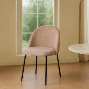 SILLA TEJIDO METAL ROSE