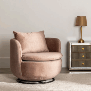 SILLON GIRATORIO MARRON