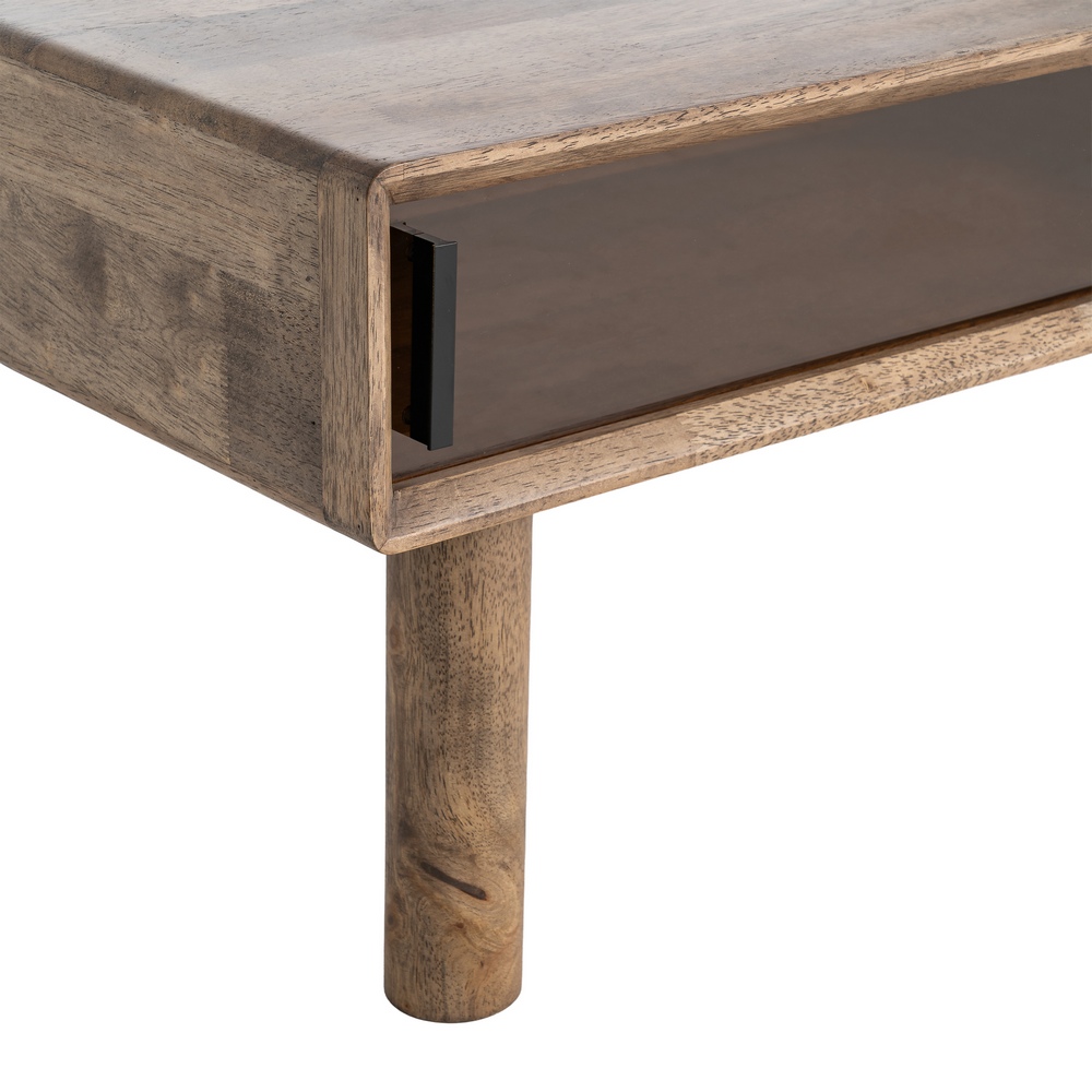 |MESA CENTRO MADERA-CRISTAL AMIN - Imagen 3