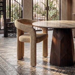 Silla de diseño tapizada