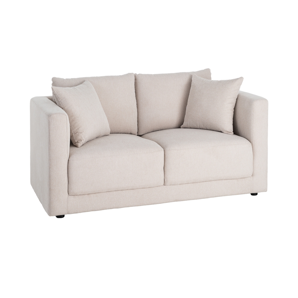 SOFA 2 y 3 PLAZAS CREMA TEJIDO-MADERA SOUF - Imagen 13