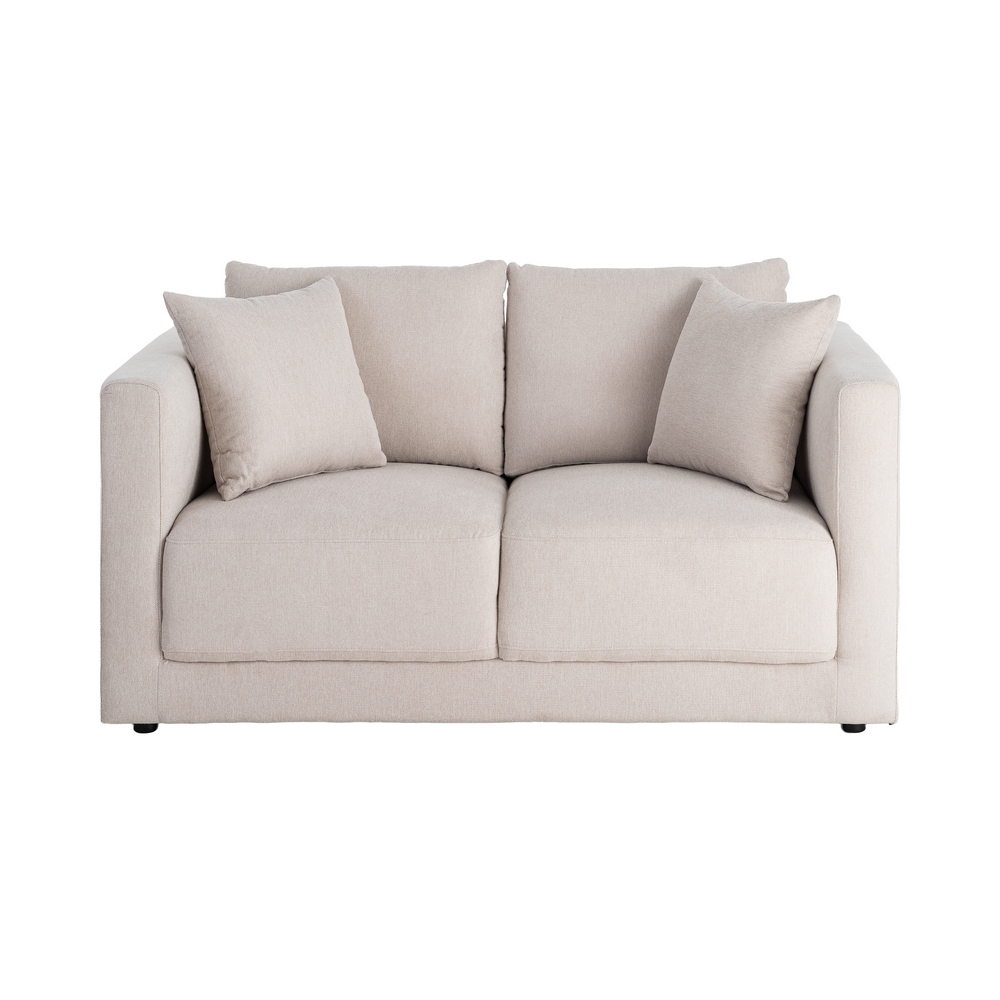 SOFA 2 y 3 PLAZAS CREMA TEJIDO-MADERA SOUF - Imagen 11