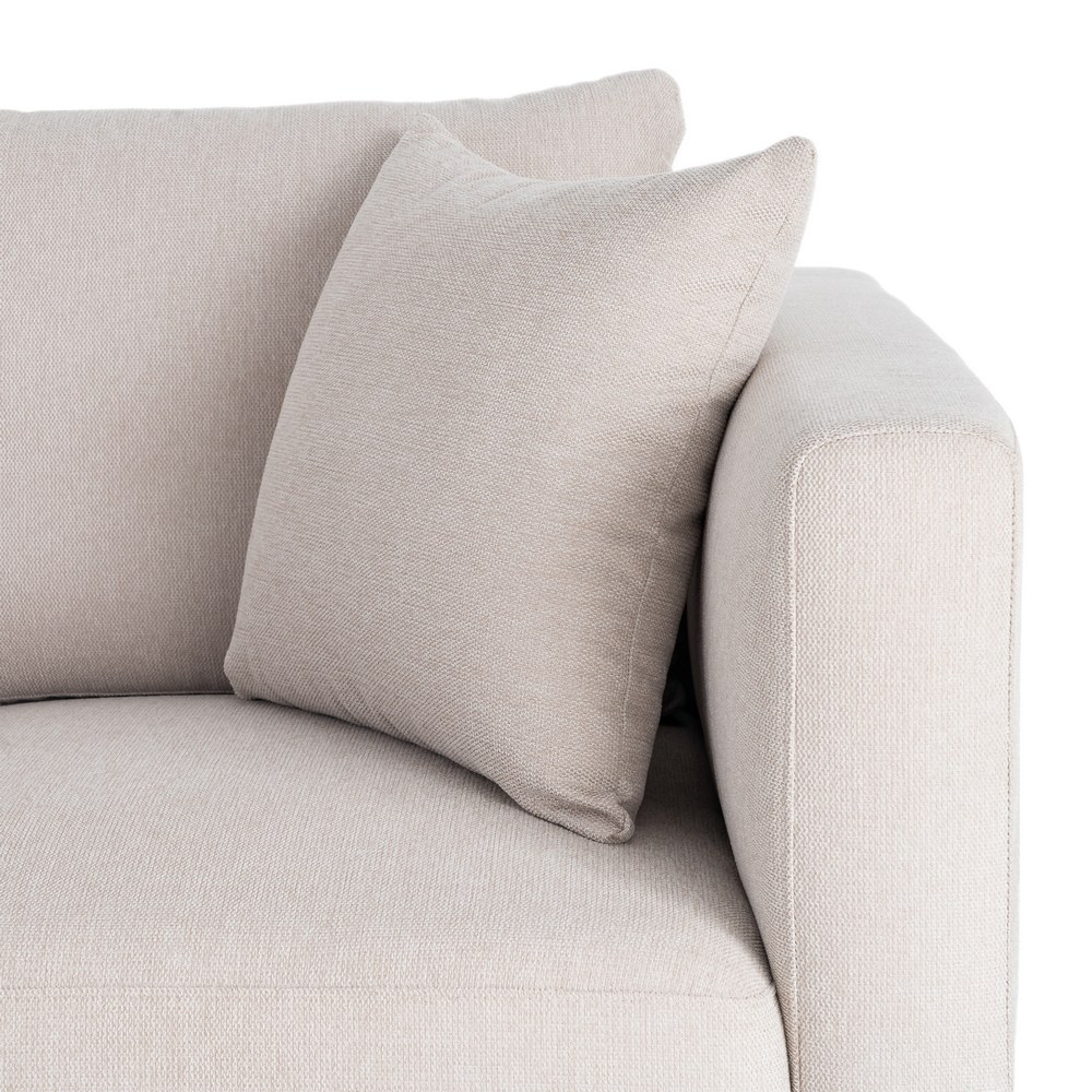 SOFA 2 y 3 PLAZAS CREMA TEJIDO-MADERA SOUF - Imagen 4