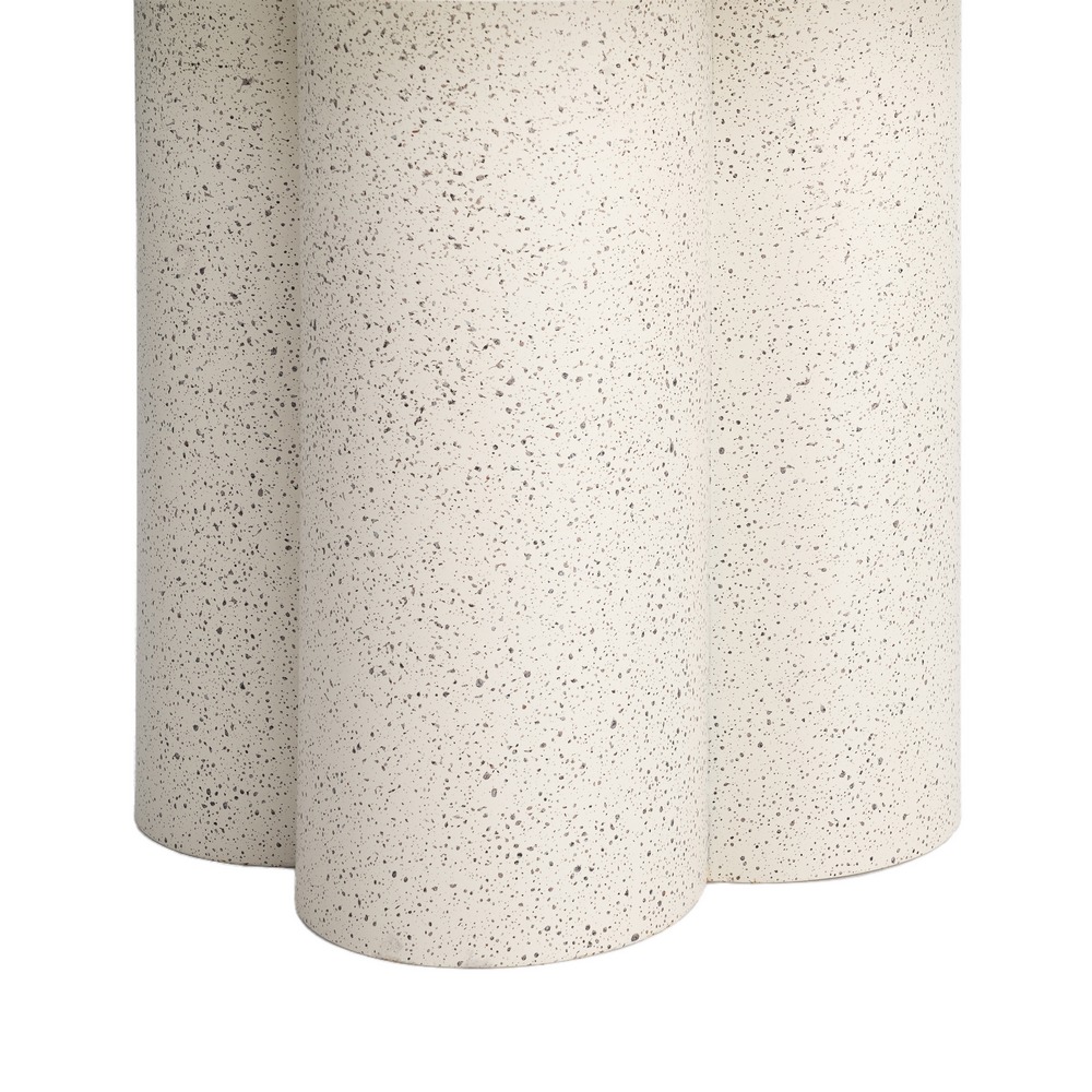 MESITA BLANCA METAL MARMOL - Imagen 3