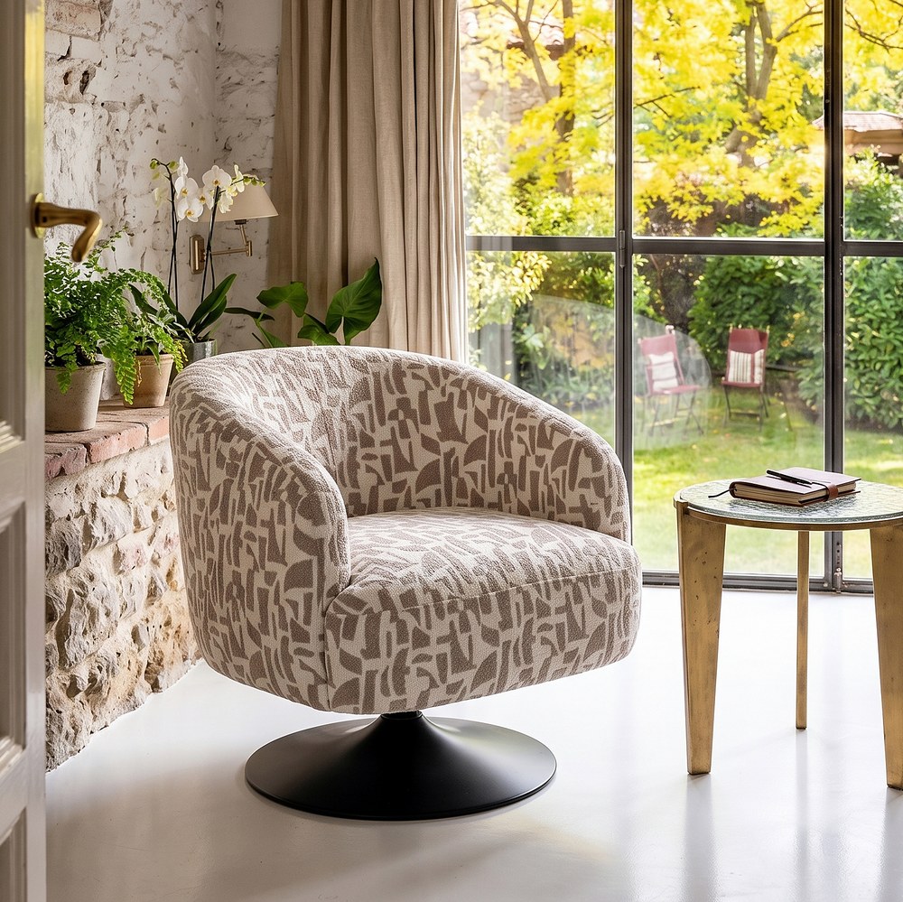 SILLON GIRATORIO TAPIZADO-METAL - Imagen 14
