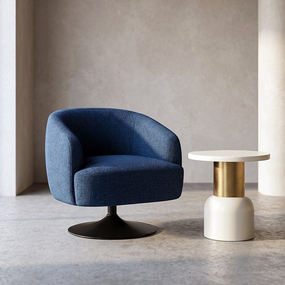 SILLON GIRATORIO TAPIZADO-METAL - Imagen 12