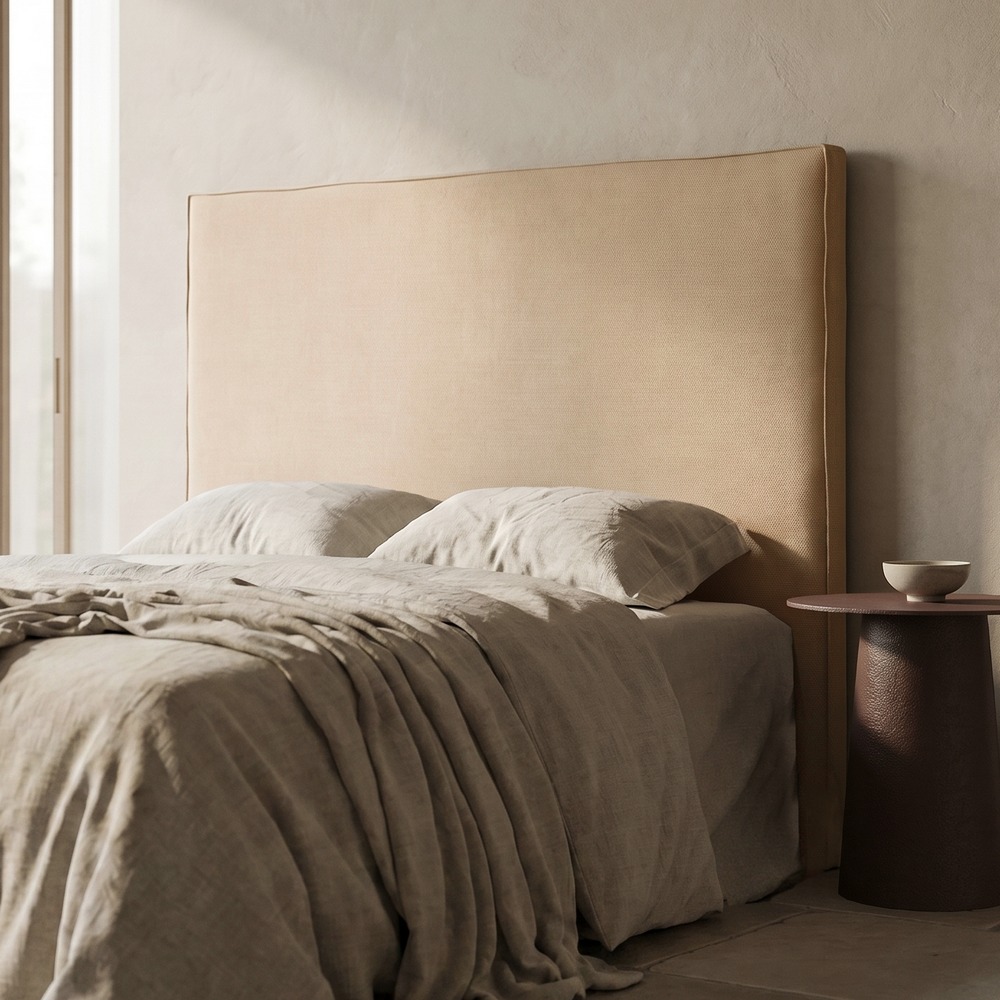 CABECERO MATRIMONIO EN BEIGE