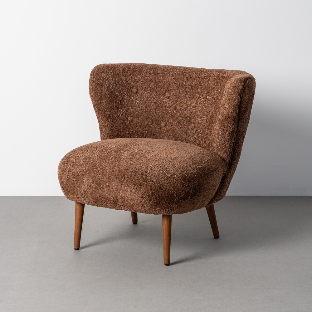 SILLÓN TAPIZADO MARRÓN - Imagen 3
