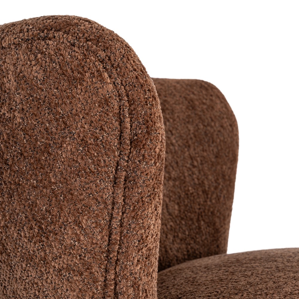 SILLÓN TAPIZADO MARRÓN - Imagen 2