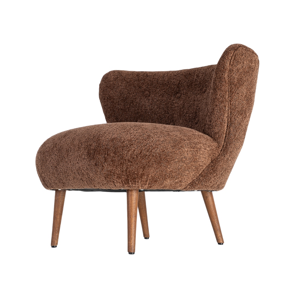 SILLÓN TAPIZADO MARRÓN - Imagen 5