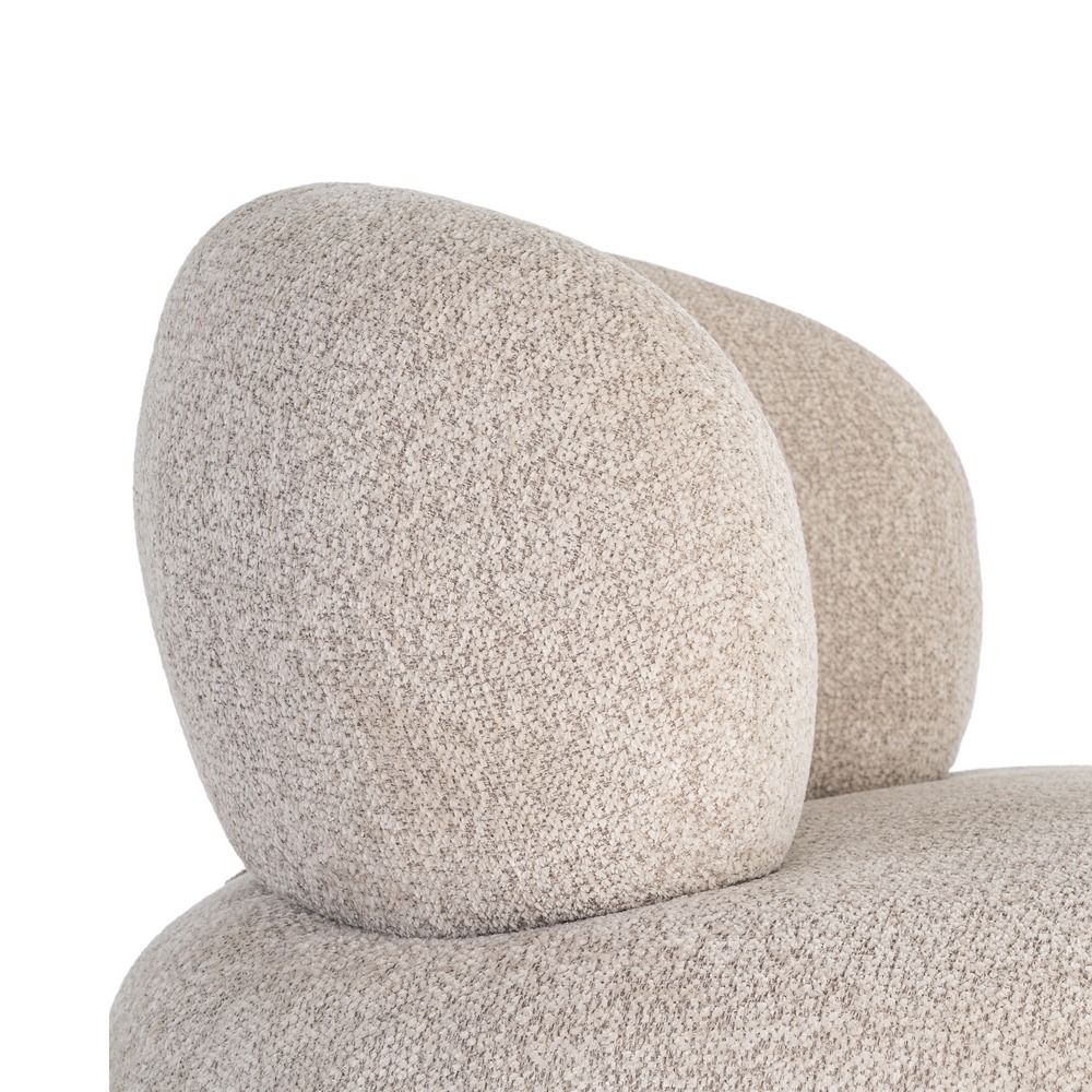 SILLÓN TAPIZADO BEIGE - Imagen 6