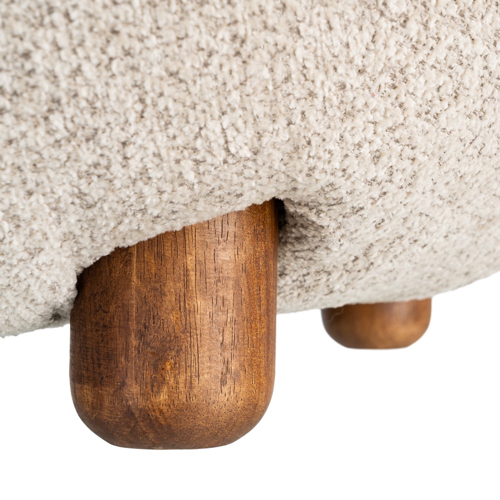 SILLÓN TAPIZADO BEIGE - Imagen 2