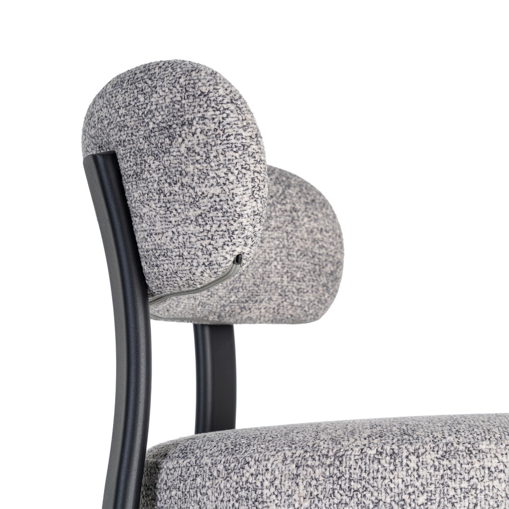 SILLA TAPIZADA METAL - Imagen 2