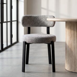 SILLA TAPIZADA METAL